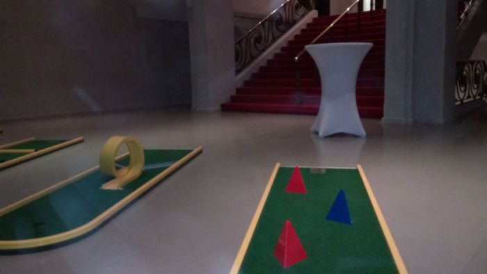 Minigolfbahn im Hotel